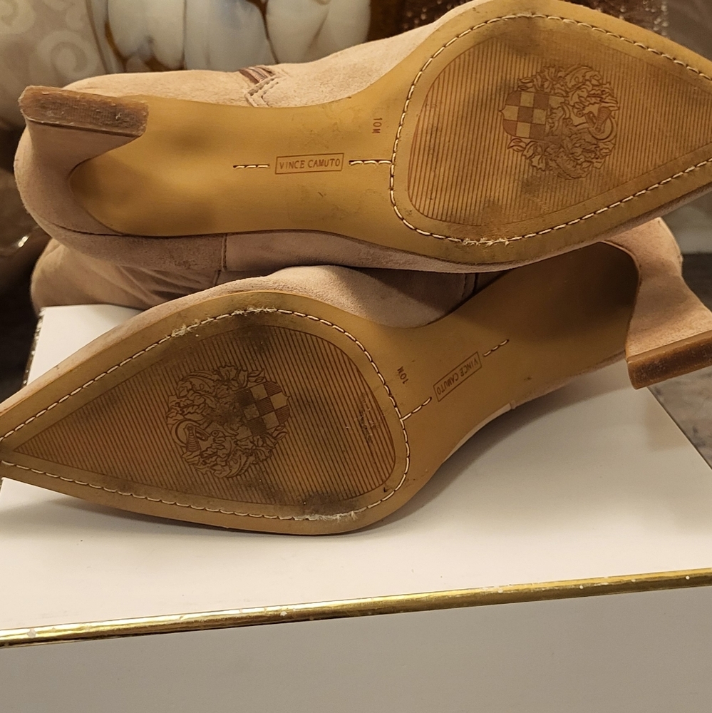 Vince Camuto Beige Heeled Boots - Picture 14 of 16